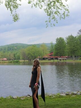 Oh Polly Black Maxi Dress with Side Slit